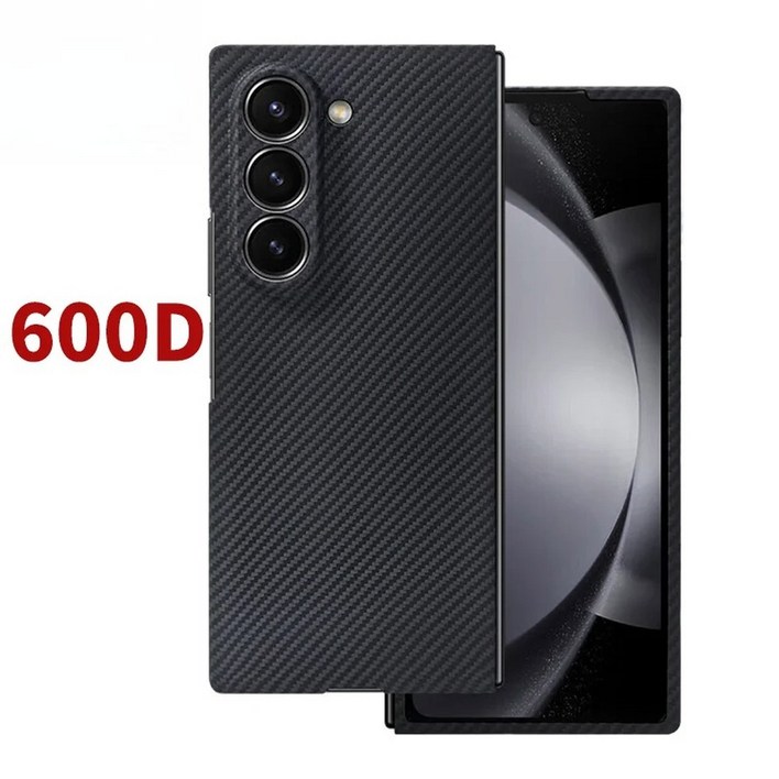 폴드 마그네틱 무선 충전 보호 커버용 케블라 탄소 섬유 비즈 케이스