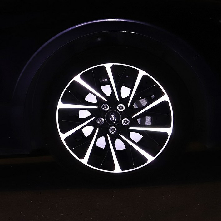 카럽 휠 반사 스티커 트랙스 크로스오버 토레스 말리부 EV6 그랜저 호환 용품, 1개