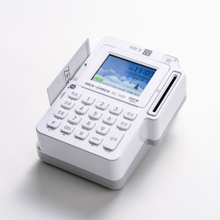 나이스 관리비없는 유선 2인치 신용카드단말기, 1개, NC7000