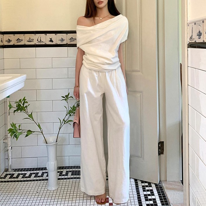 대박난박양 린넨 팬츠 셋업