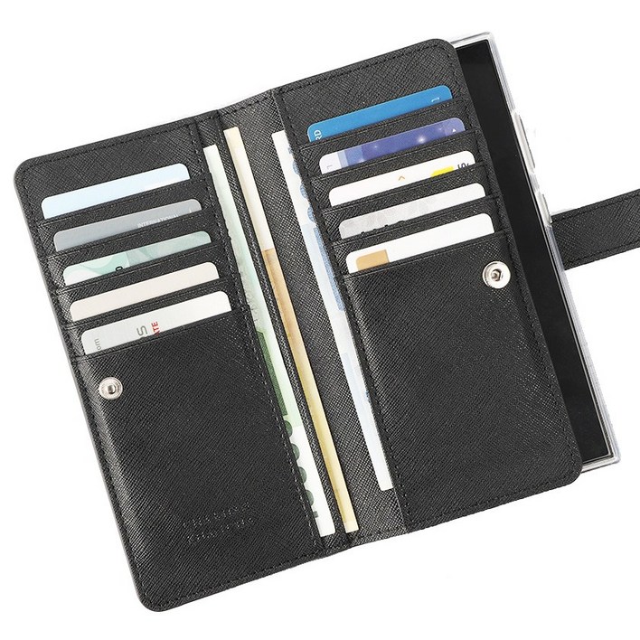 사피아노 블랙 에디션 양면 지갑형 가죽 핸드폰 케이스 갤럭시 S25 S24 S23 S22 S21 5G 울트라 플러스 노트20 A55 A54 A36 A35 A34 A25 A16 15