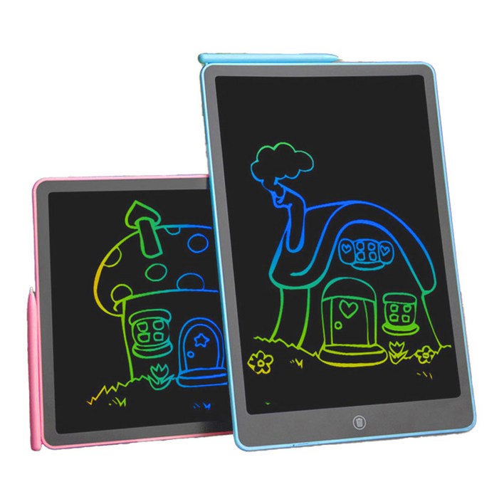 말랑이몰 LCD 컬러 16인치 메모패드 전자노트 그림그리기 전자칠판 드로잉 스마트 스케치 그림판 자석보드, 특대형 메모패드하늘, 1개