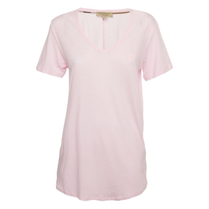 버버리 중고 V넥 로고 티셔츠