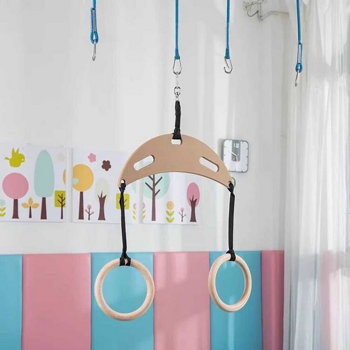 균형 감각 훈련 원형그네 놀이 치료 발달 로프 매달기