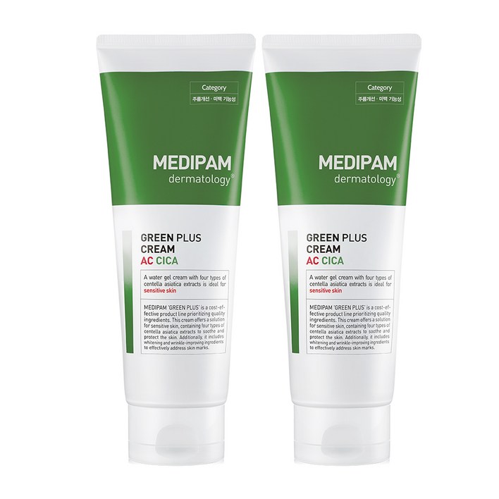 메디팜 그린플러스 에이씨 시카 크림, 220ml, 2개