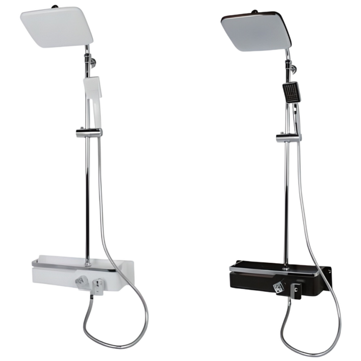 설치영상포함 무타공 선반형 해바라기 샤워기