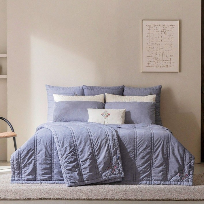 공식판매처 박술녀 한울 도톰양모 순면 이불2장베개커버2장 작품명 영화2 슈퍼싱글 퀸 킹 슈퍼킹  국내생산  빠른배송  선물추천  선착순특가