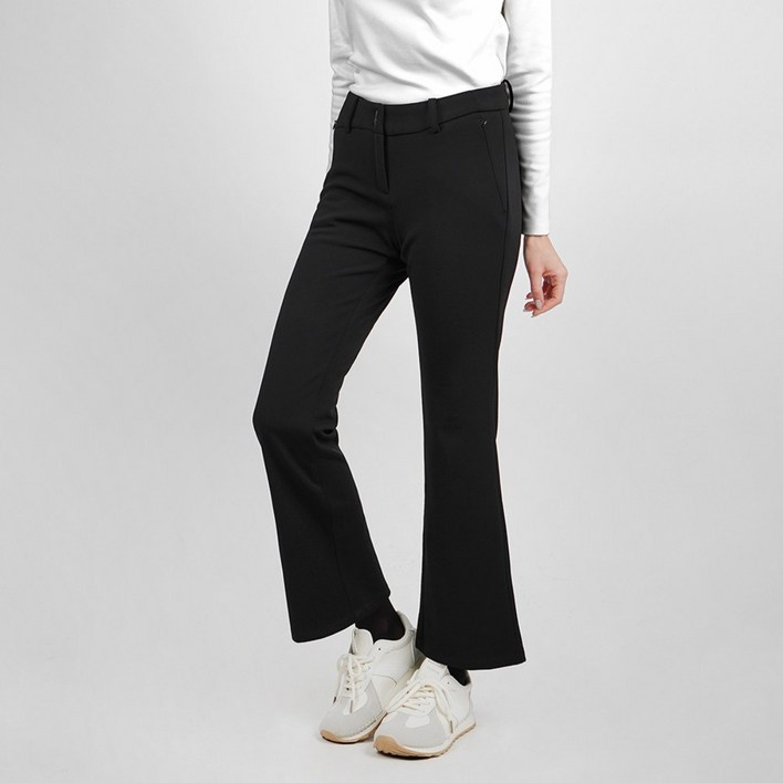 빌트모아 여성 골프웨어 겨울 밍크본딩 세미 부츠컷 팬츠