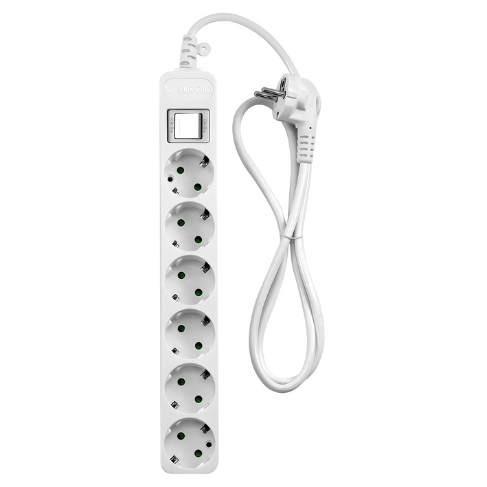 모노케어 안전 접지 멀티탭 6구 DH-2062NT