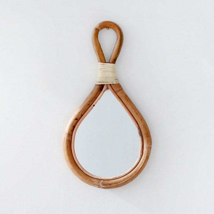 마켓비 LIDEN 라탄 거울 VD303006 28 x 53 cm