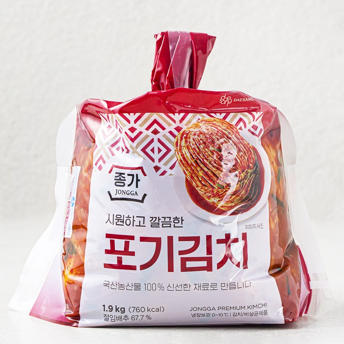 [로켓프레시] 대상 종가 포기김치 비닐