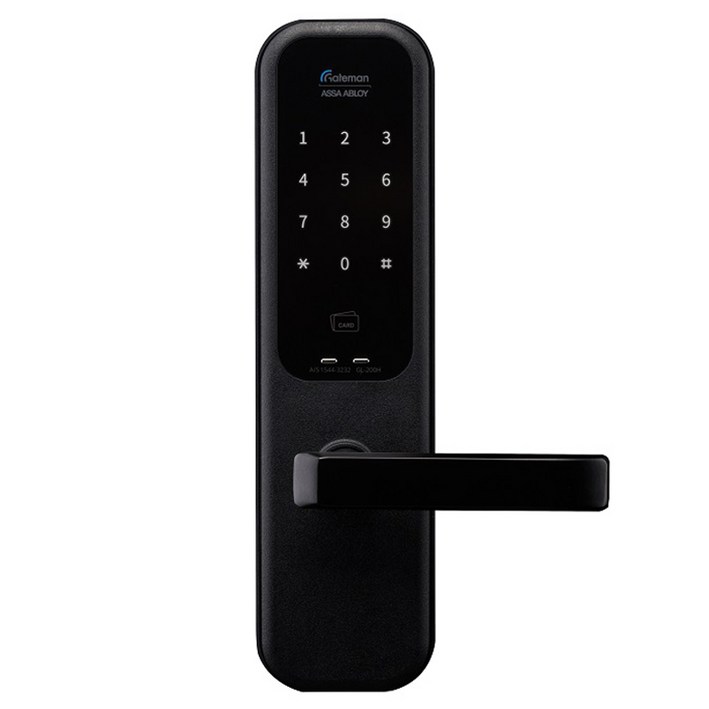 게이트맨 1초잠김 무타공 타공 하이브리드 손잡이 주키 GL200H, GL200H, 방문설치