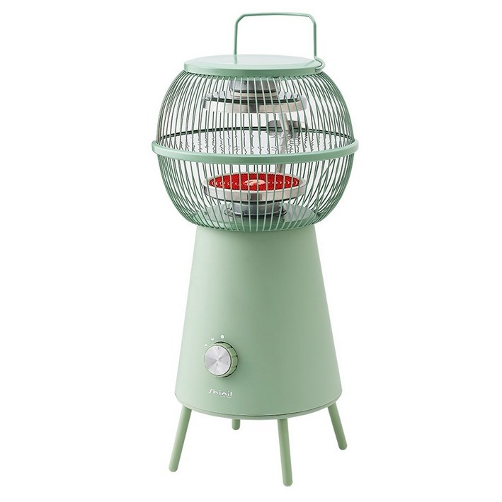 신일 원통형 하이라이트 전기히터, SEHCTH1200A, 올리브그린