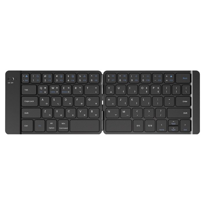 엑토 저소음 접이식 슬림 휴대용 무선 블루투스 키보드