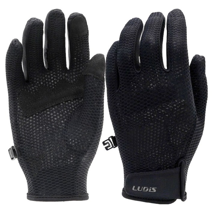 루디스 라이딩 S/S 트레킹 장갑 좌우세트 LUPCUG02, 블랙, 1세트