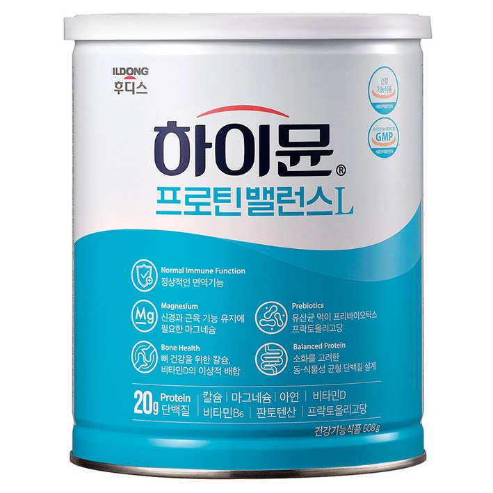 하이뮨 프로틴 밸런스 L 캔, 608g, 1개 하이뮨 프로틴 밸런스 L 캔, 608g, 1개