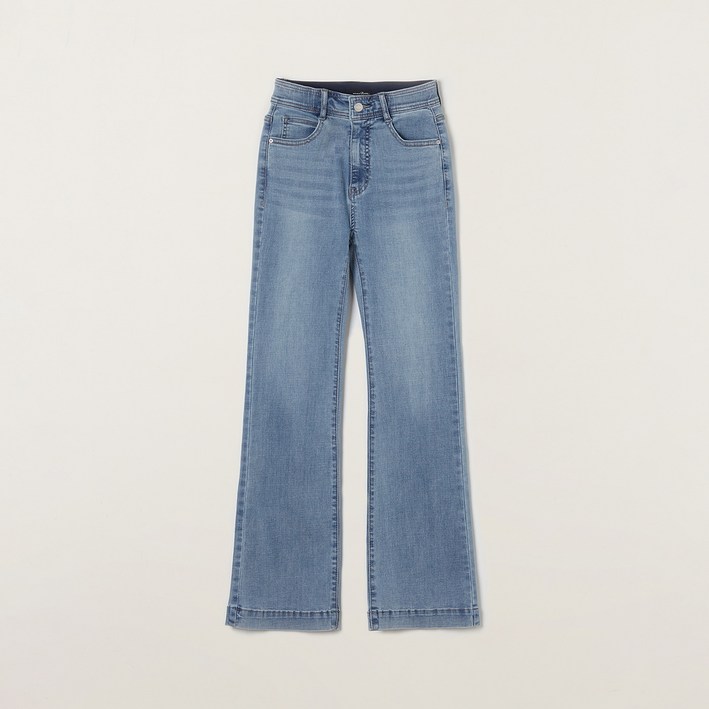 로엠 여성용 Fit-me 롱 부츠컷 데님