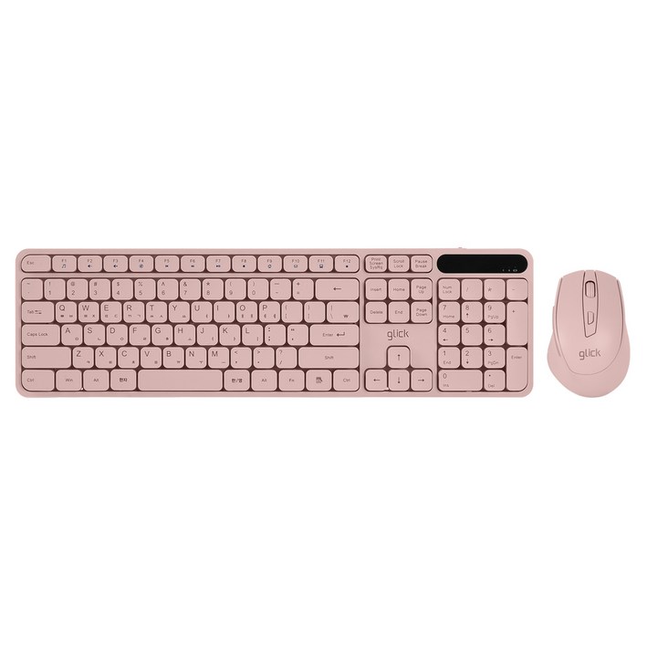 지클릭커 OFFICEPRO 사일런트 L 무소음 인체공학 무선 키보드 마우스 세트, 핑크, WMK70, 일반형 지클릭커 OFFICEPRO 사일런트 L 무소음 인체공학 무선 키보드 마우스 세트, 핑크, WMK70, 일반형