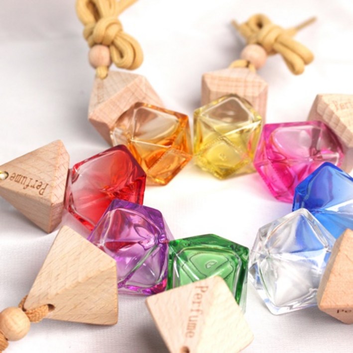 차량용 디퓨저 유리 용기 - 삼각 퍼퓸 그라 8ml 10개, 1개, 투명