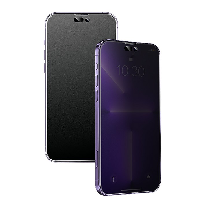 아이쉘 사생활보호 지문방지 안티 블루라이트 강화유리 액정보호필름, 2개