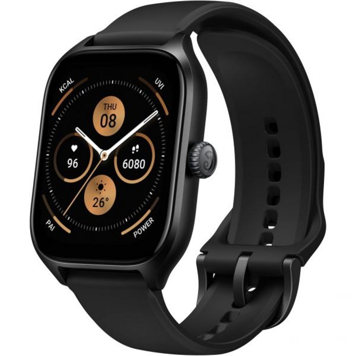 Amazfit GTS 4 스마트 워치 남성용 43mm Alexa 내장 GPS 블루투스 통화 문자 8일 배터리 수명 심박수 수면 추적 AI 피트니스 앱 150 스포츠 모드