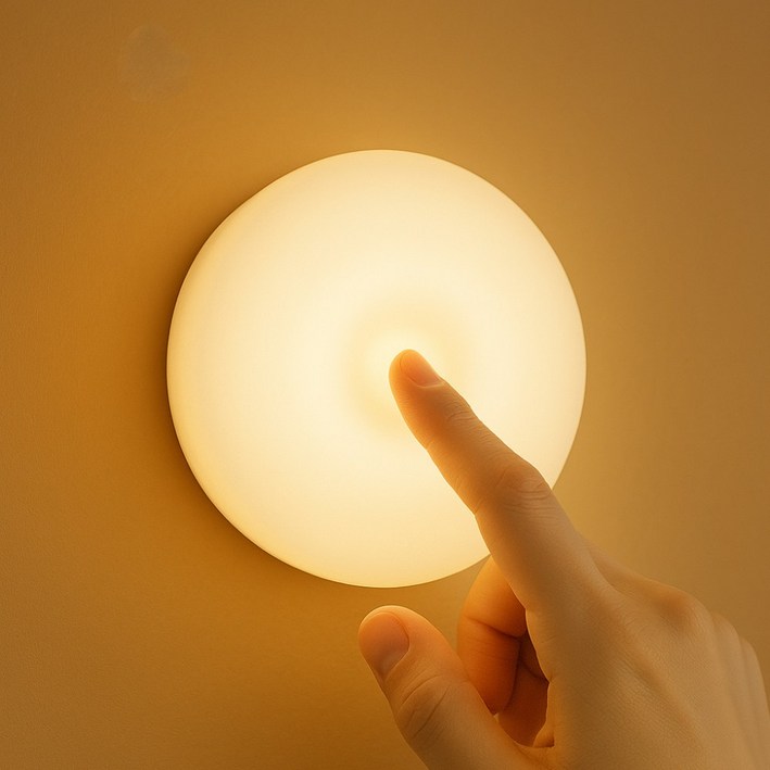 젠스테 무선 터치 USB 무드등, 웜옐로우(전구색)