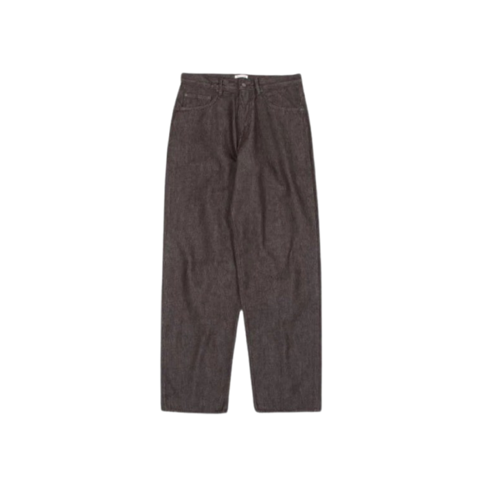 무료배송 정품보증 Auralee Hard Twist Denim Wide Pants Brown 22AW 오라리 하드 트위스트 데님 와이드 팬츠 브라운 22AW