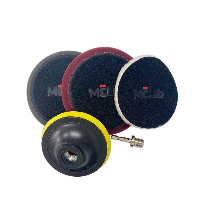 엠씨랩 자동차 차량용 무선 폴리싱 폴리셔 전동 드릴 광택 광택기 양모 패드