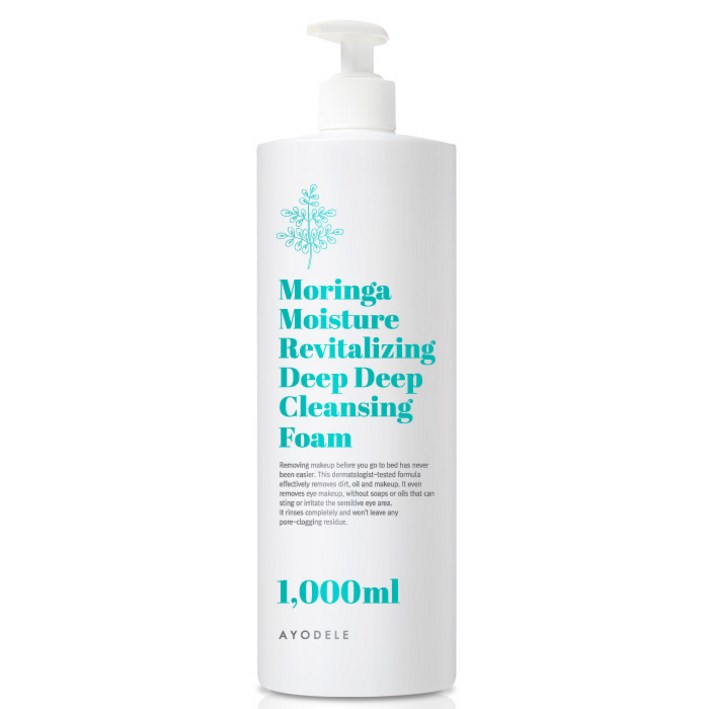 아요델 모링가 미라클 각질모공때 깨끗뽀송 클렌징 폼 1000ML