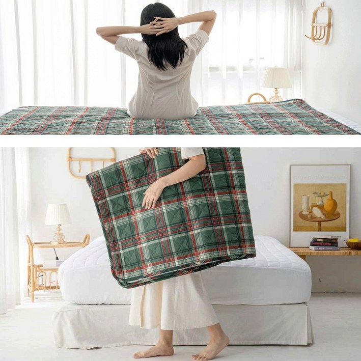 전자파없는 탄소매트 1인용 휴대용 캠핑 전기매트 전기요 온열매트