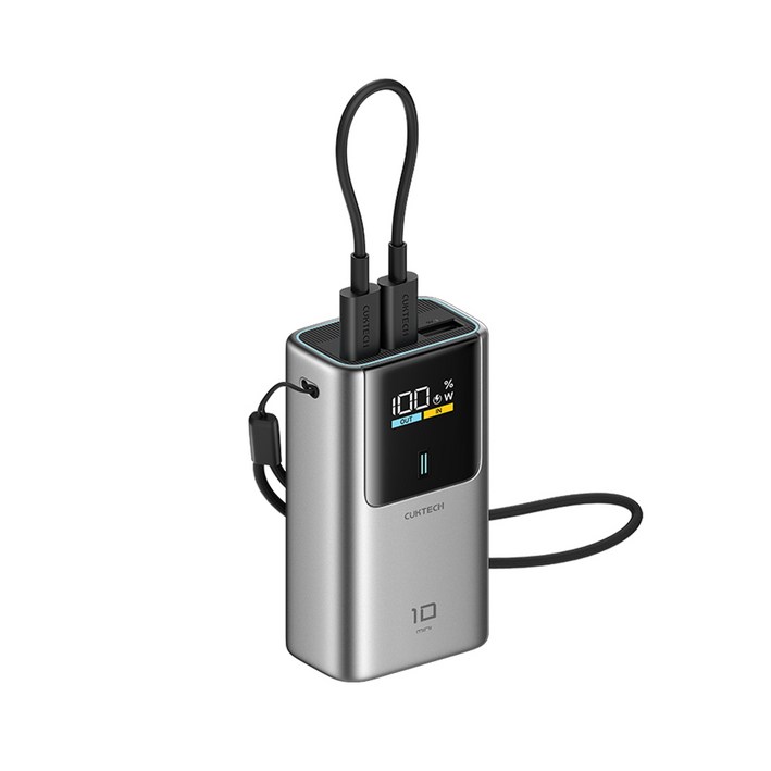 쿡테크 10 mini 파워뱅크 10000mAh 55W 고속 충전 보조배터리/ C타입 삼성 45W 보조배터리/여행용 기내반입, PB1055