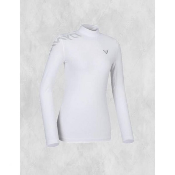 다이나핏 CYCL (싸이클론) 여성 하이넥 긴팔티_White YWU24224W2 262935 FE4246331-E2B