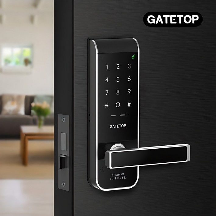 게이트탑 무타공 도어락 K8N 번호전용, 고객직접설치