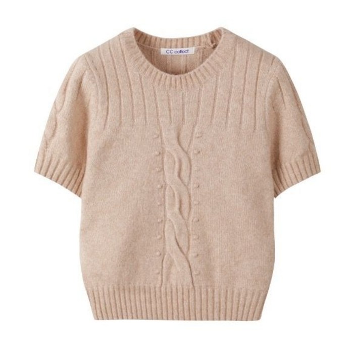 CC콜렉트 울 블렌드 하프 슬리브 풀오버C244KSK036 119211