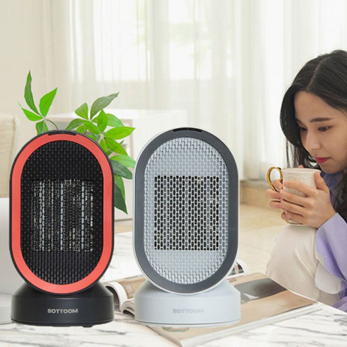 바툼 회전 미니 온풍기 난방기 BTMH600 소형 사무실 전기 히터
