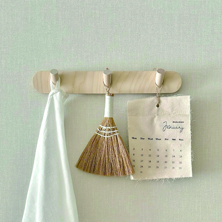 뚜뚜아트 우드 벽걸이 행거 3구 5구 꼭꼬핀 원목 선반 마스크걸이