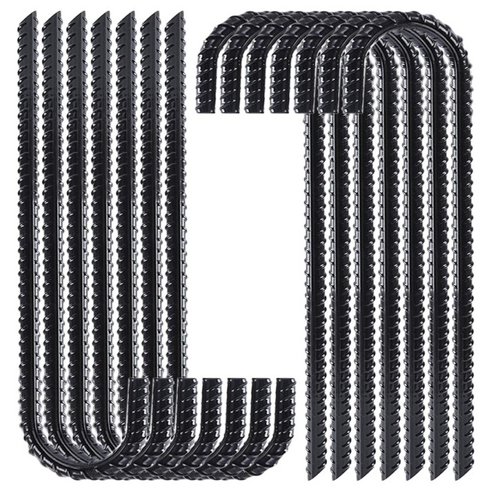 30cm 쇠말뚝 텐트팩 철근말뚝 철근팩 철물, 블랙, 50개