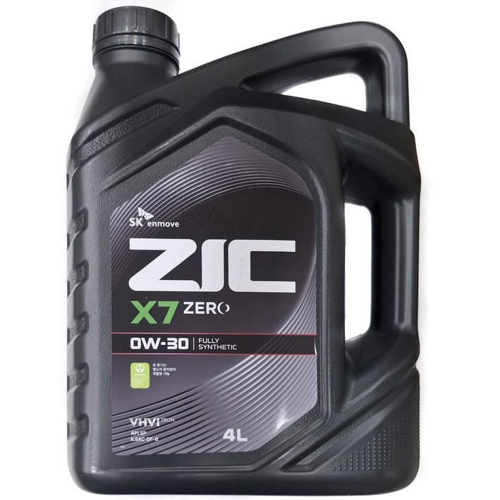 지크 X7 제로 0W30 4L 가솔린 엔진오일, 0w30, 1개, 지크 제로 가솔린 0W30 4L 1개