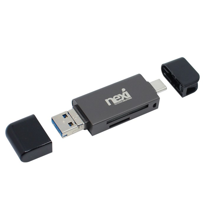 C타입 휴대용 USB3.0 멀티 마이크로 SD카드리더기 OTG리더기 블랙박스 메모리 어댑터 스마트폰 핸드폰 젠더, 단일상품, 1개