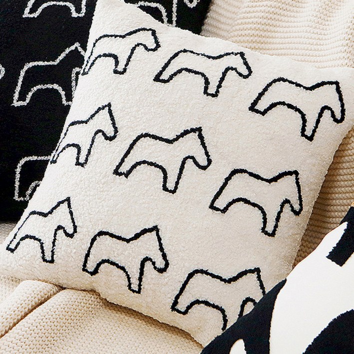 리빙플래너 애니멀아트 쿠션 북유럽 거실 쇼파 침대 쿠션 디자인 쿠션커버 (쿠션솜포함)