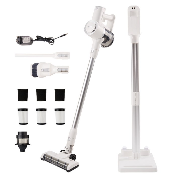 누비아 차이슨 무선 스틱 청소기 BLDC 진공 청소기, 자동충전 거치대  헤파필터 3P