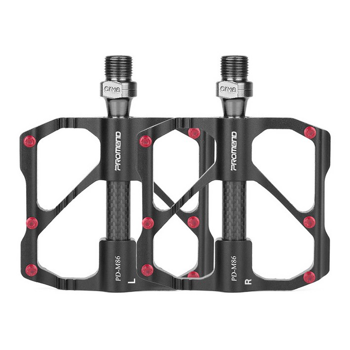 자전거 평페달 MTB 로드 카본 경량 패달, 1세트, MTB블랙 자전거 평페달 MTB 로드 카본 경량 패달, 1세트, MTB블랙