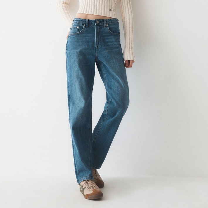 후아유 스트레이트 데님 팬츠F  WHTJE2336F