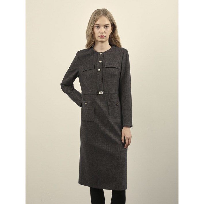 올리비아로렌 비죠 벨트장식  슬림라인 원피스 VOPOA4W9241