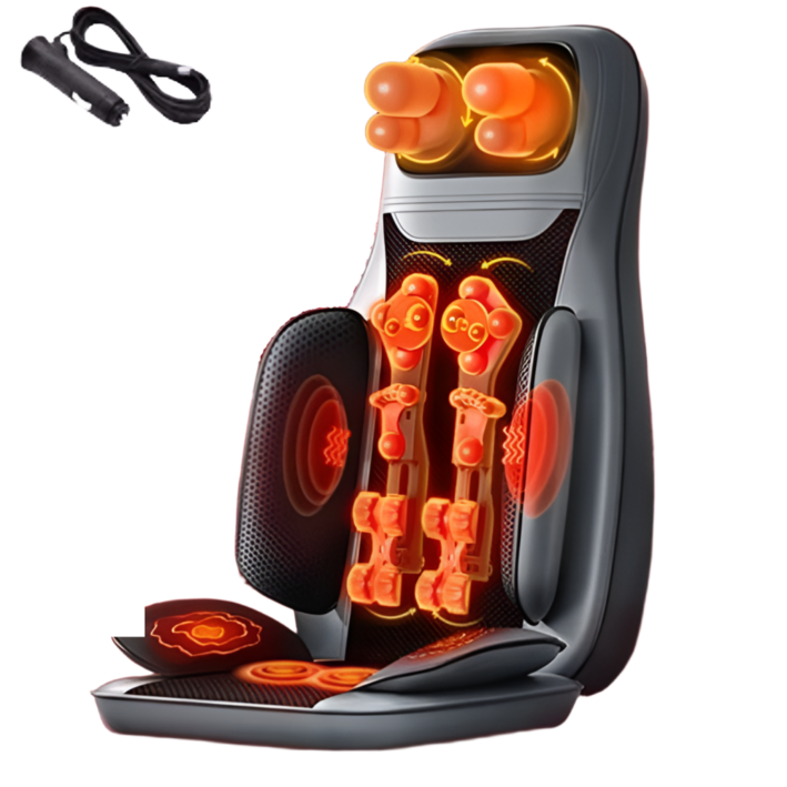 LeaM 온열 마사지기 의자형 파워 전신 쿠션 안마기 목 어깨 허리 등 안마의자