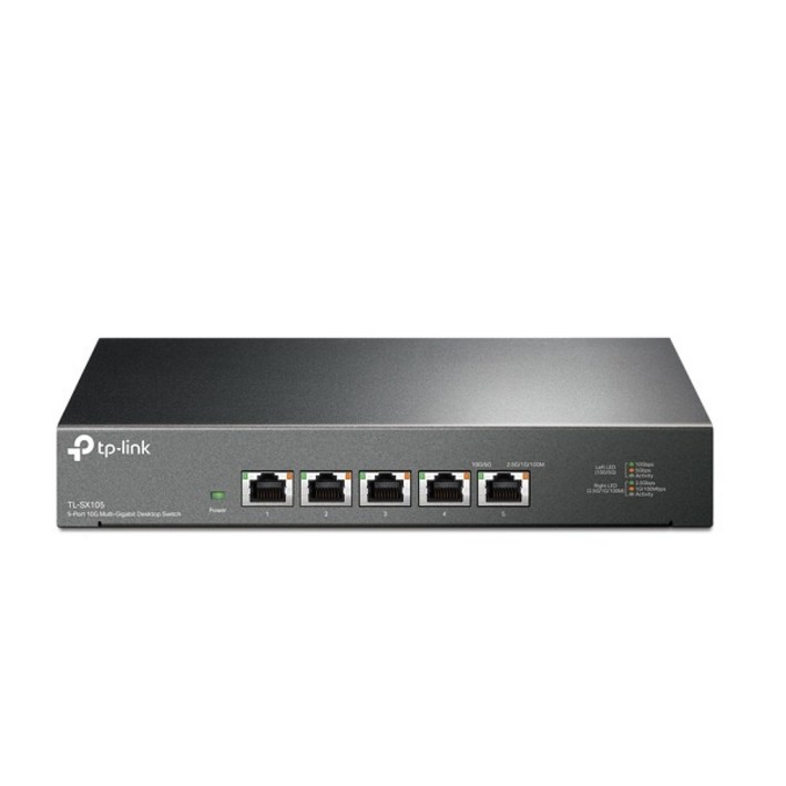 티피링크 5포트 10G 데스크톱 스위칭허브, TLSX105, 5개 티피링크 5포트 10G 데스크톱 스위칭허브, TLSX105, 5개