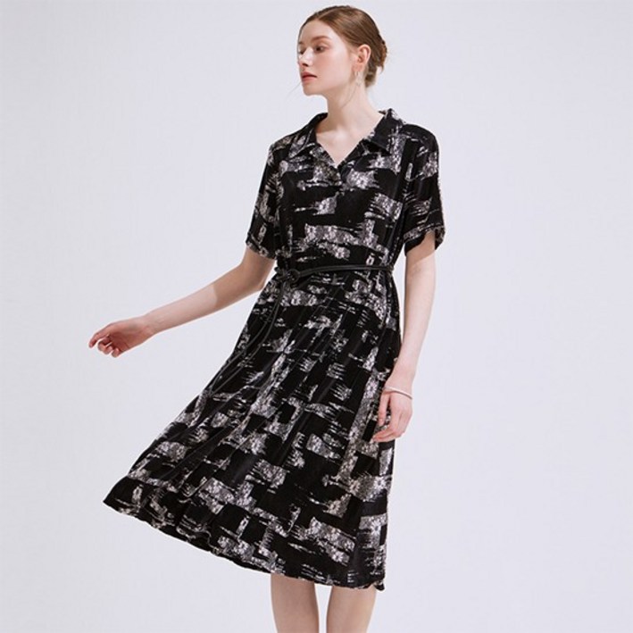 [최초가 69000원] 홈쇼핑 인기 꾸뛰르플리츠 원피스 2종 택1