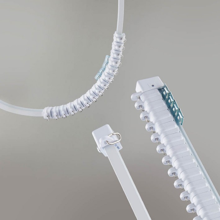 홈드레브 휘어지는 라운드 레일대, 화이트