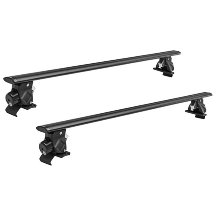 셀렉트템 전차종 루프렉없는 차량용 문틀형 가로바 2개 크로스바 캐리어, 1세트, 블랙실버