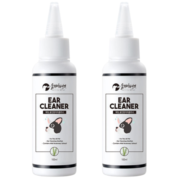 울지마마이펫 프리미엄 이어클리너 1+1, 100ml, 2개